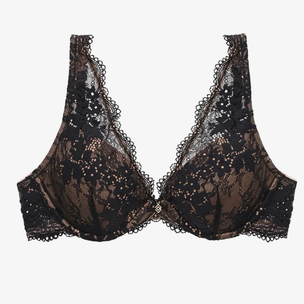 Thirdlove lace classic uplift plunge bra 34A